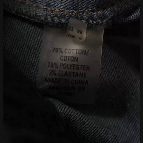 ELIE TAHARI BLUE COTTON STRAIGHT LEG JEGGING JEANS - Picture 6 of 7